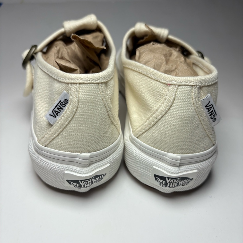Vans Women's Cream Canvas Sneakers - Picture 13 of 16